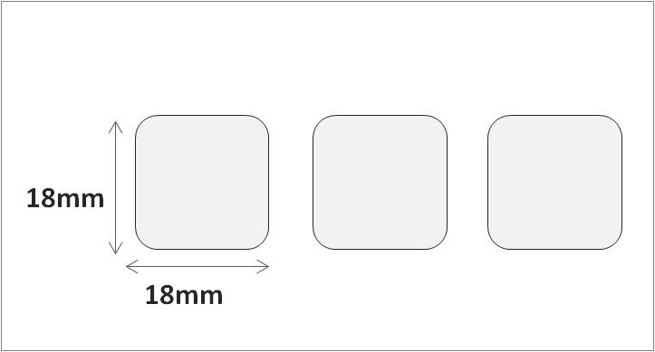 RFID label (HF-NFC) 18 x 18 mm