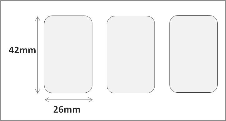 RFID label (HF-NFC) 26 x 42 mm